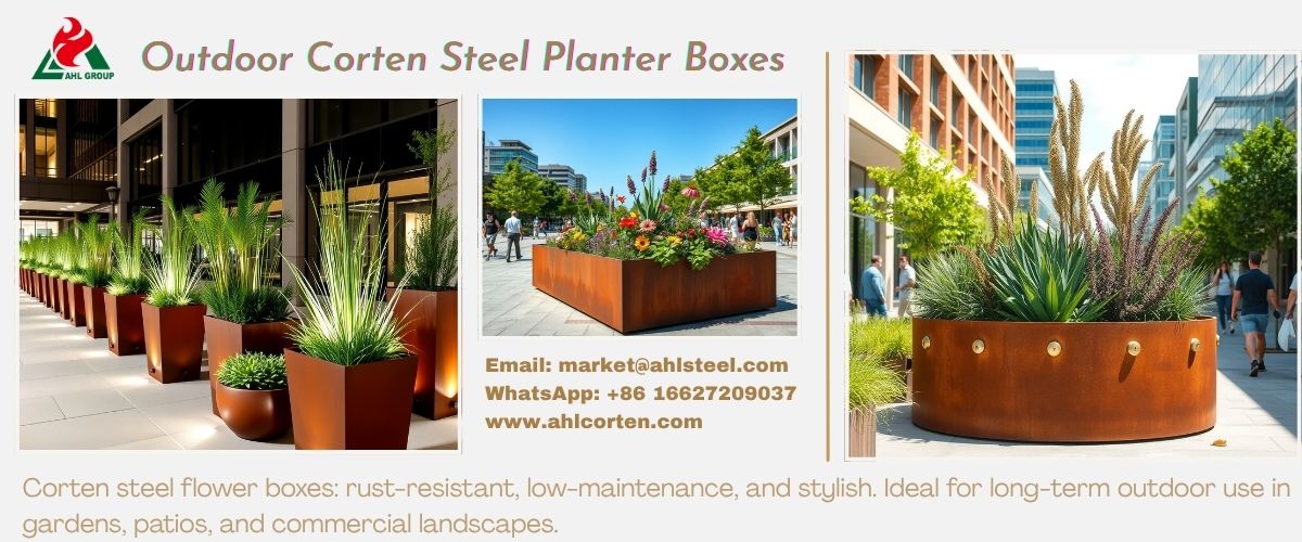 decorative metal planters